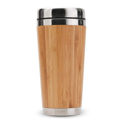 Bamboo Coffee Cup Stainless Steel Coffee Travel Mug