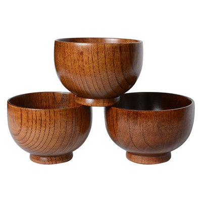 Natural Wood Bowl Eco Friendly Soup