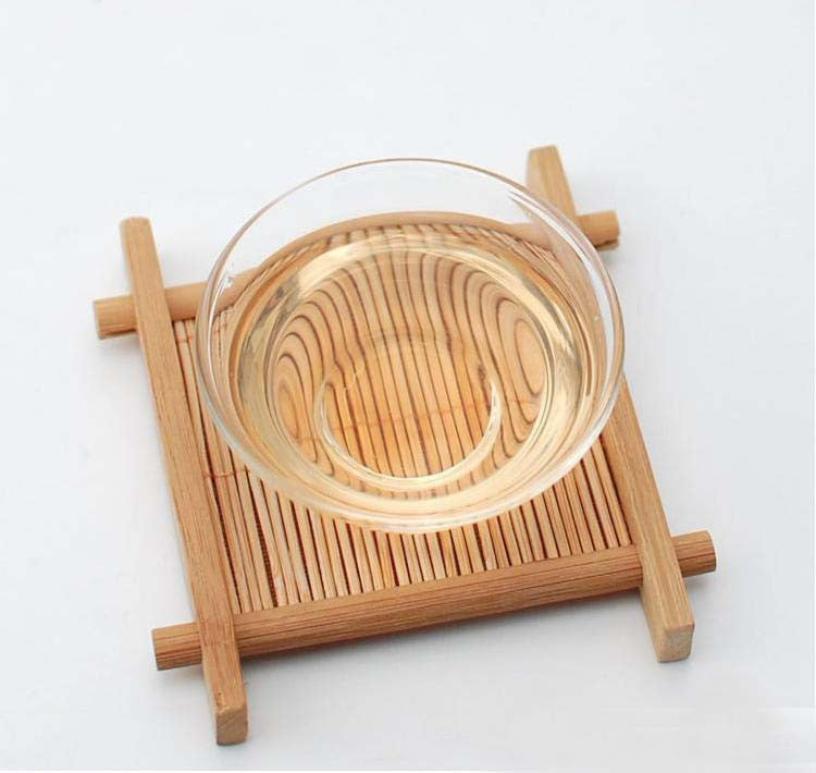 Natural 6pc 100% Bamboo Wood Trays