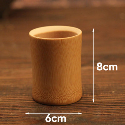 Natural Water Tea Beer Bamboo Carved Cup