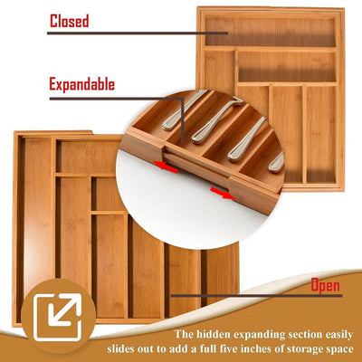 Kitchen Cutlery Organizer Retractable Tableware