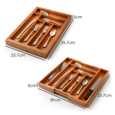 Kitchen Cutlery Organizer Retractable Tableware