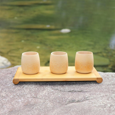 Green Natural Pure Handmade Bamboo Tea Cups