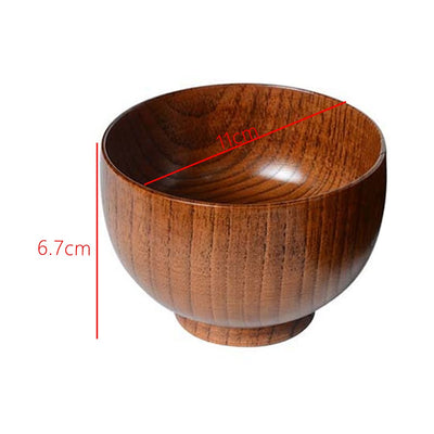 Natural Wood Bowl Eco Friendly Soup