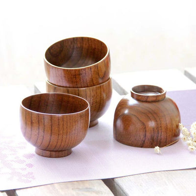 Natural Wood Bowl Eco Friendly Soup